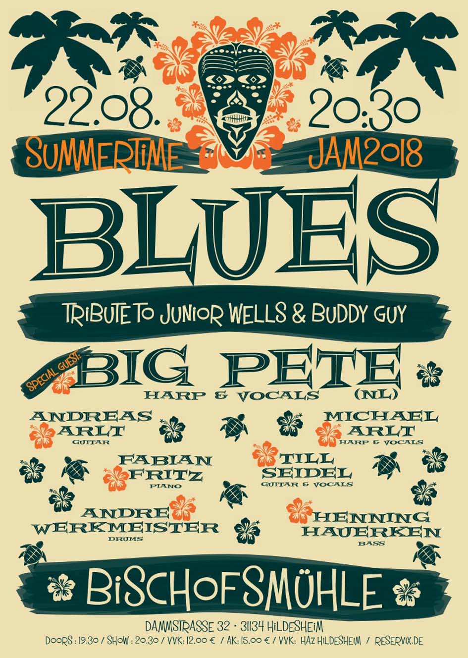 Blues Jam Plakat by Michael Seidel